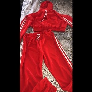 Tennis glam set - Red/White